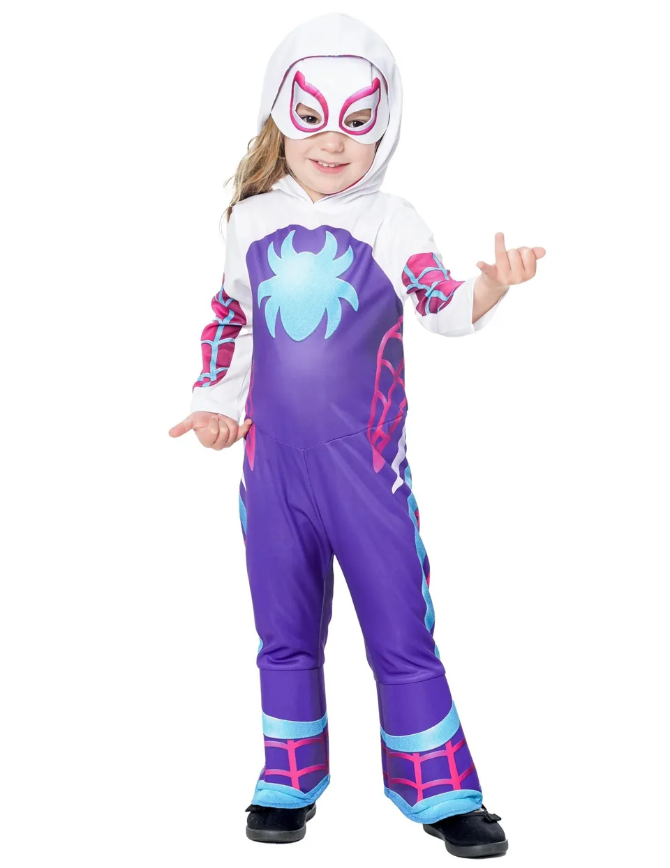 rubie-s-deluxe-ghost-spider-kost-m-kinder-92-104-mit-maske image 1