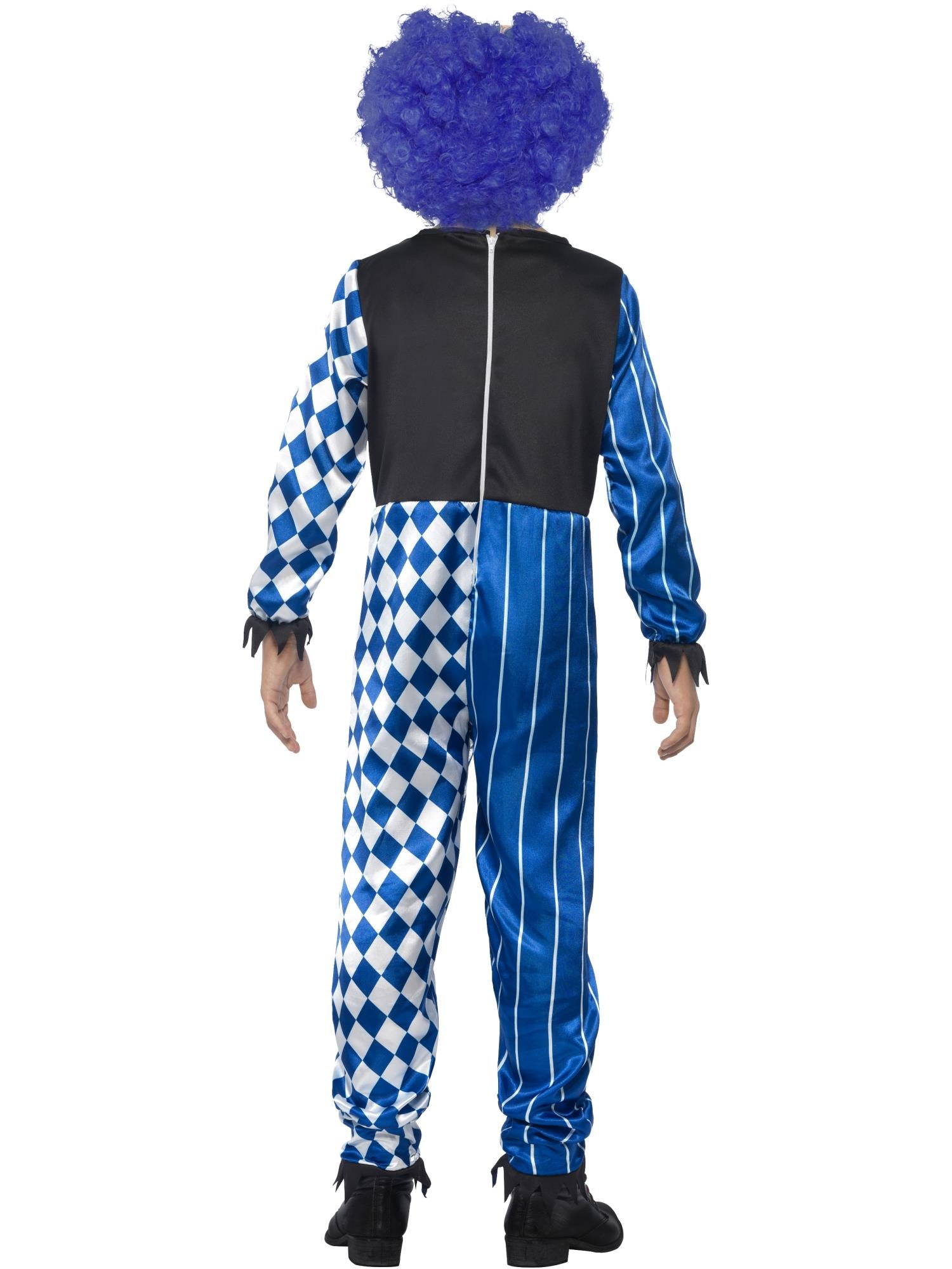smiffys-fever-deluxe-sinister-clown-kost-m-blau-gr-l-horror image 2