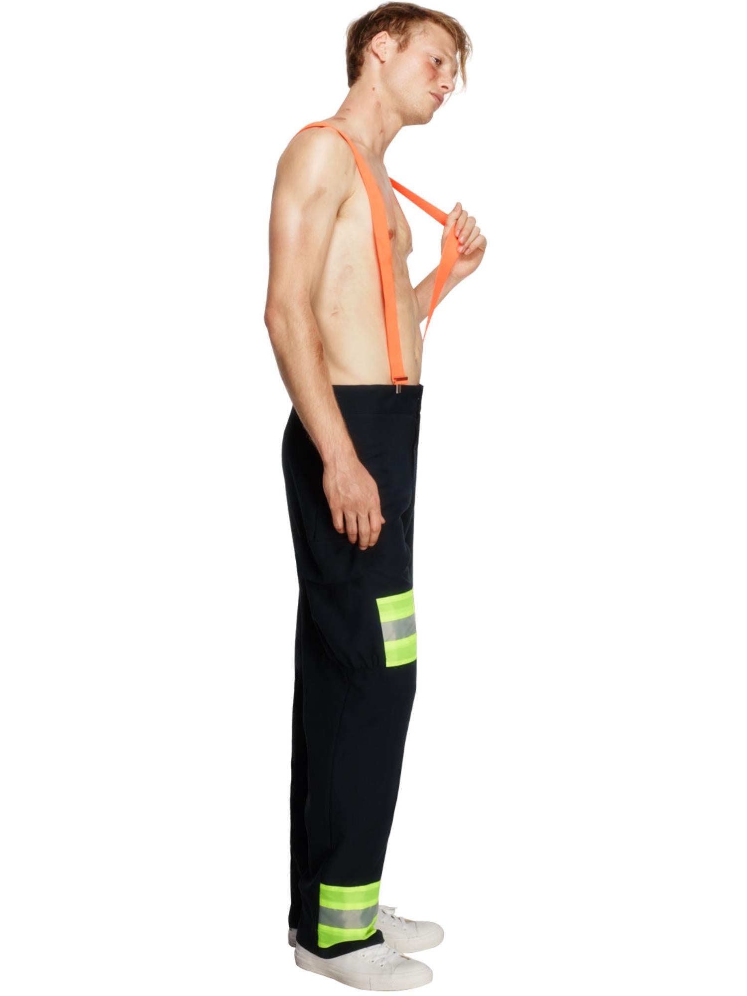 smiffys-fever-feuerwehrmann-kost-m-herren-schwarz-orange image 3
