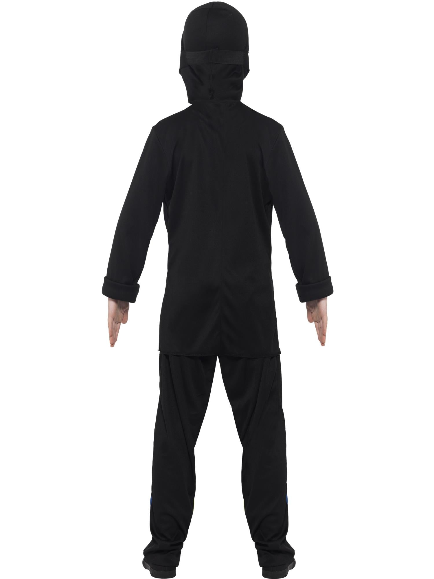 smiffys-fever-ninja-assassin-kost-m-kinder-schwarz-blau-m image 2