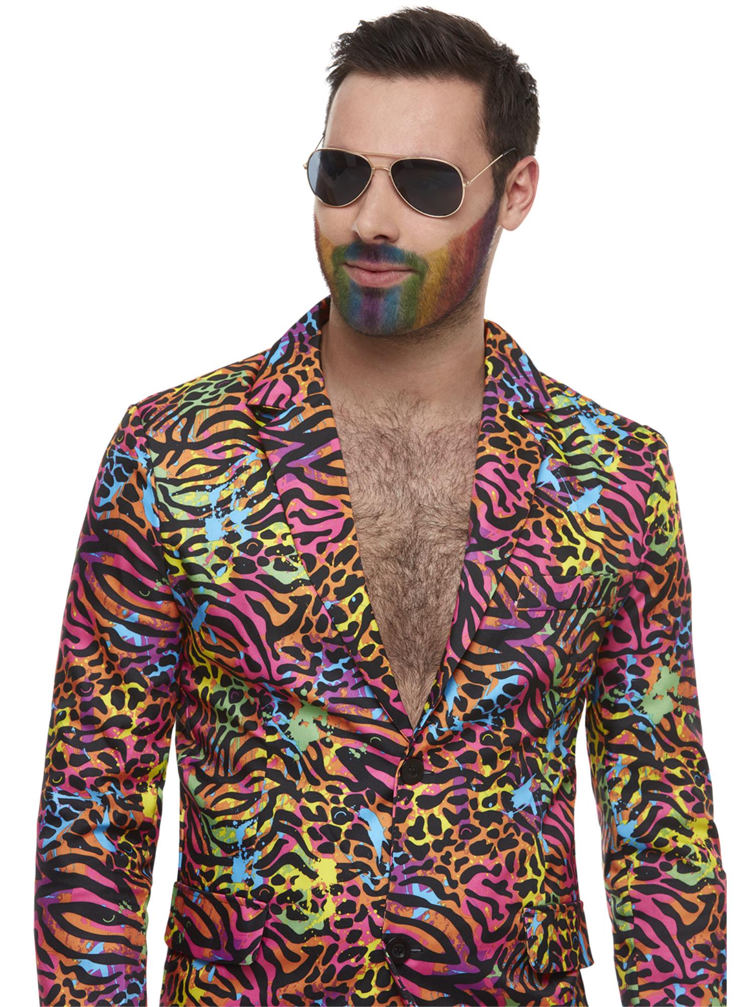 smiffys-stand-out-neon-anzug-herren-bunt-animalprint image 6