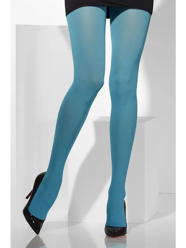 smiffys-fever-strumpfhose-blickdicht-blau-damen image 1