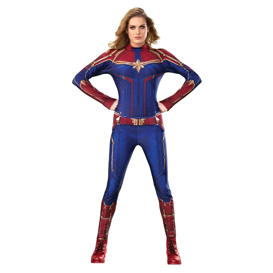 rubie-s-deluxe-captain-marvel-kost-m-damen-s-overall image 1