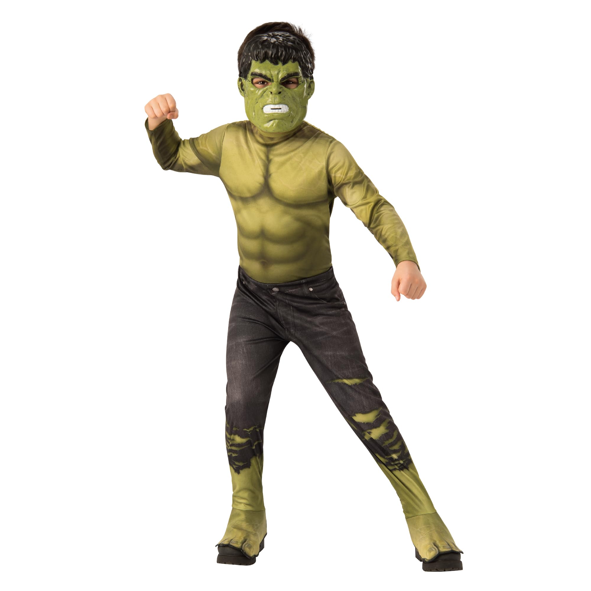 rubie-s-deluxe-hulk-kinderkost-m-endgame-gr-s-muskel image 1