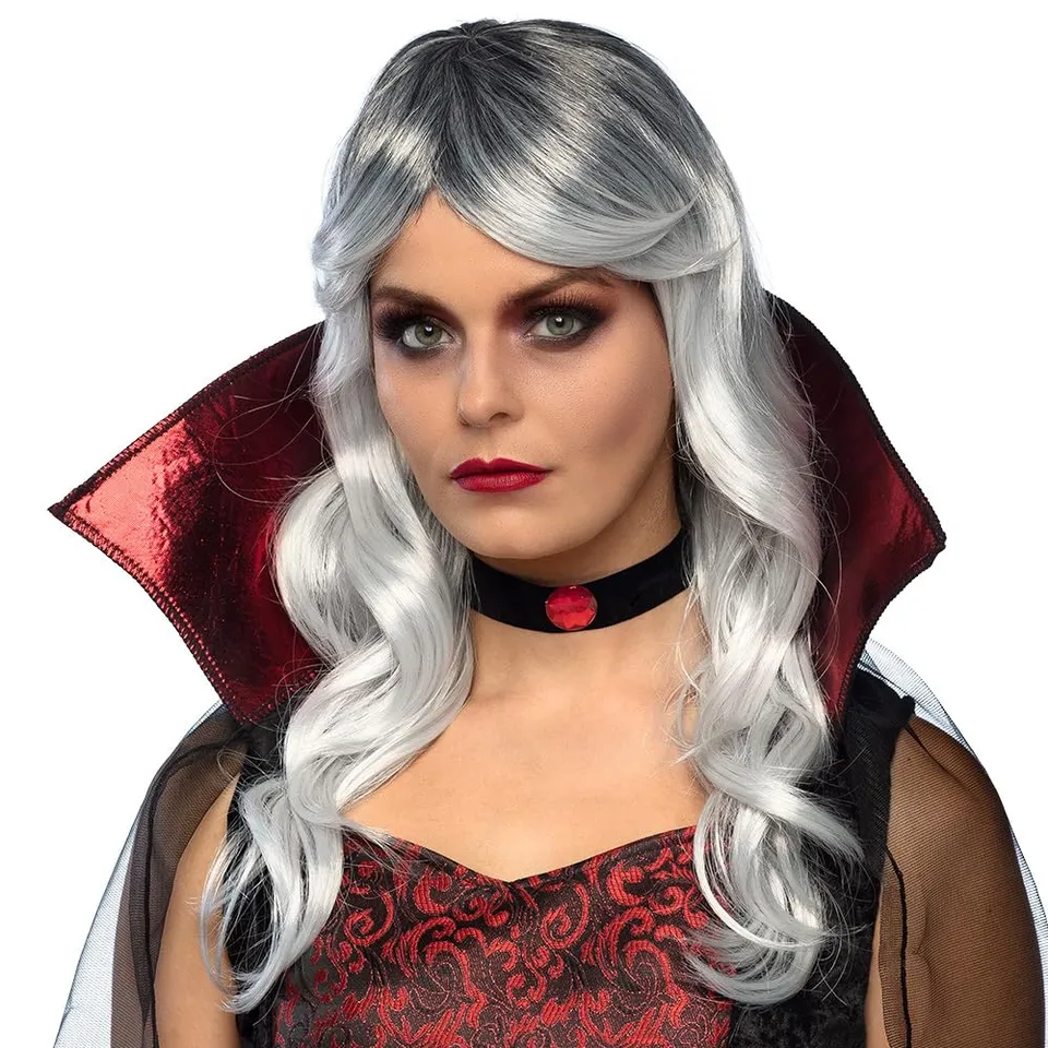 boland-wigs-85610-per-cke-vampir-lady-grau-lang-erwachsene image 1