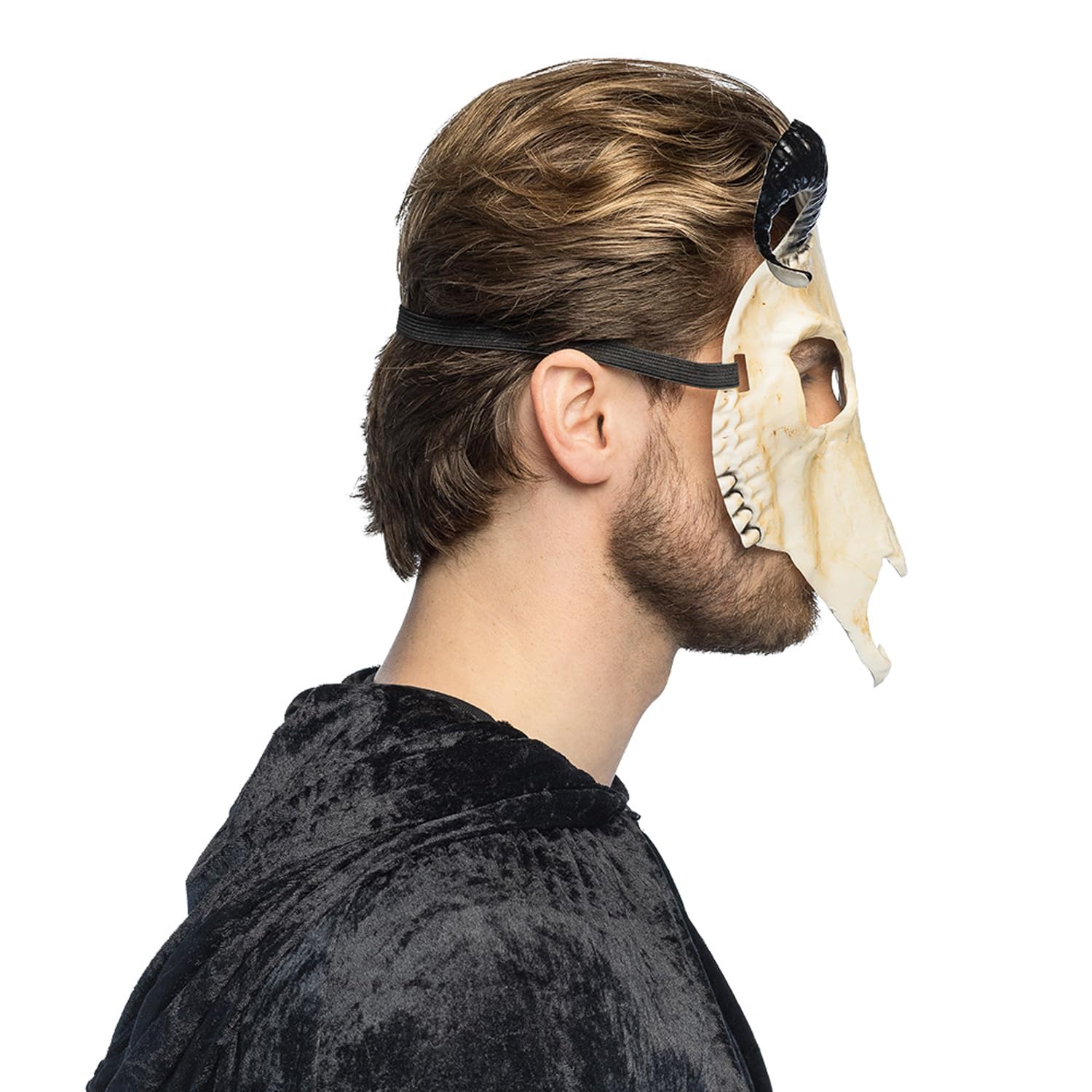 boland-97611-halbmaske-d-mon-totenkopf-mit-h-rnern image 3