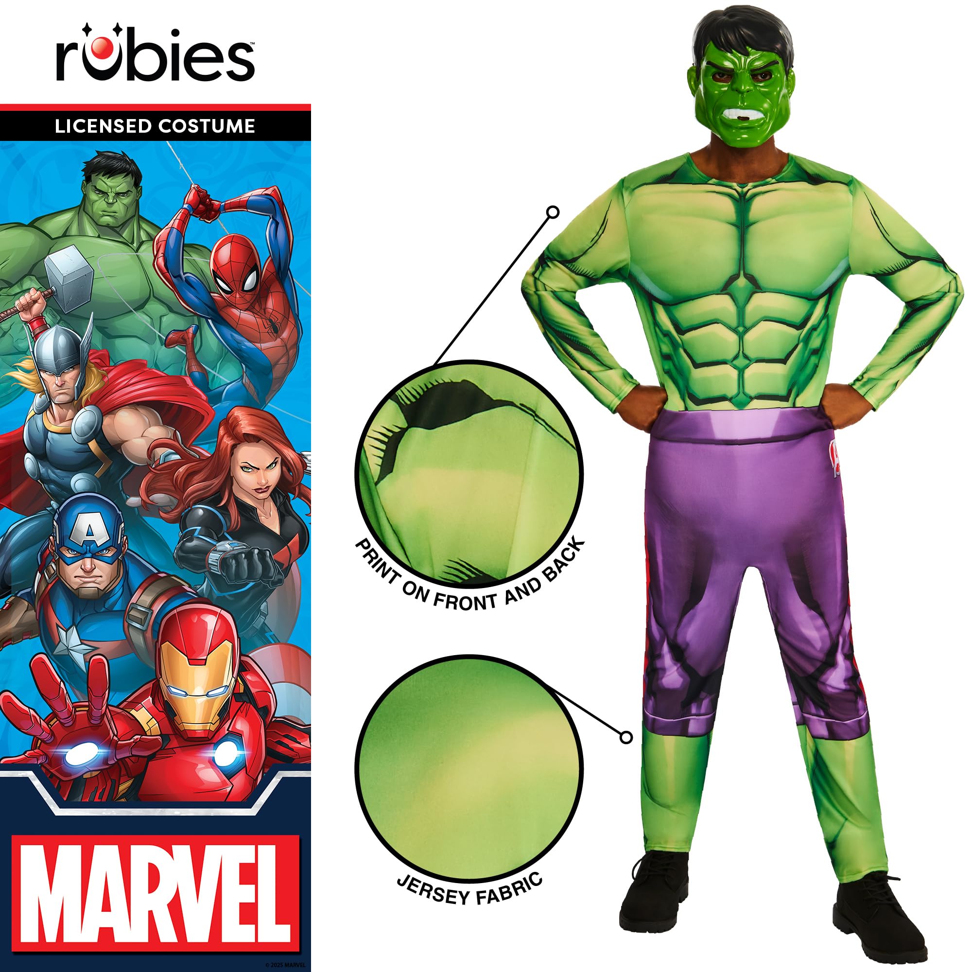 rubie-s-deluxe-hulk-kost-m-erwachsene-m-klassik-gr-n image 5