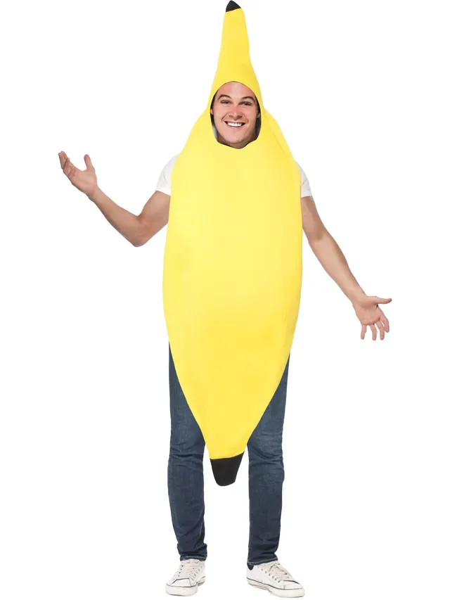 smiffys-fever-banane-kost-m-gelb-tabard-mit-kapuze image 1
