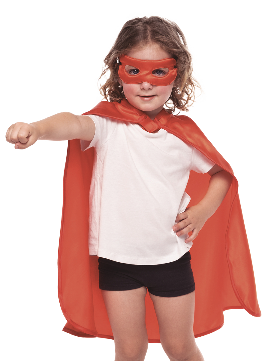 rubies-superheld-cape-und-maske-rot-einheitsgr-e image 1
