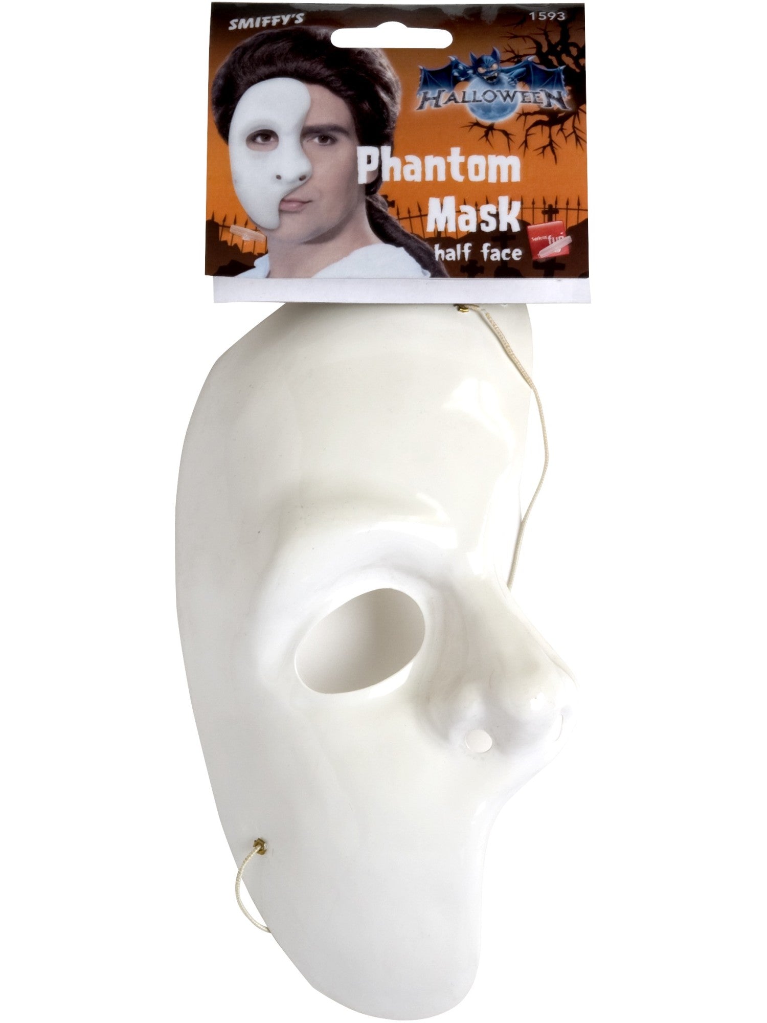 smiffys-fever-phantom-maske-wei-halbmaske image 2