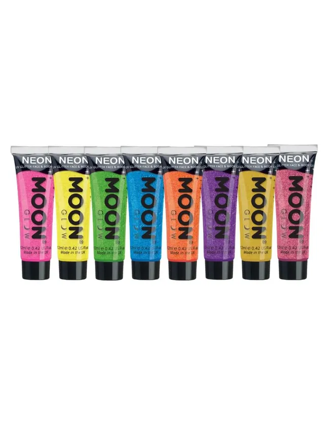 smiffys-makeup-fx-glitzer-gel-neon-uv-blau-12ml image 1