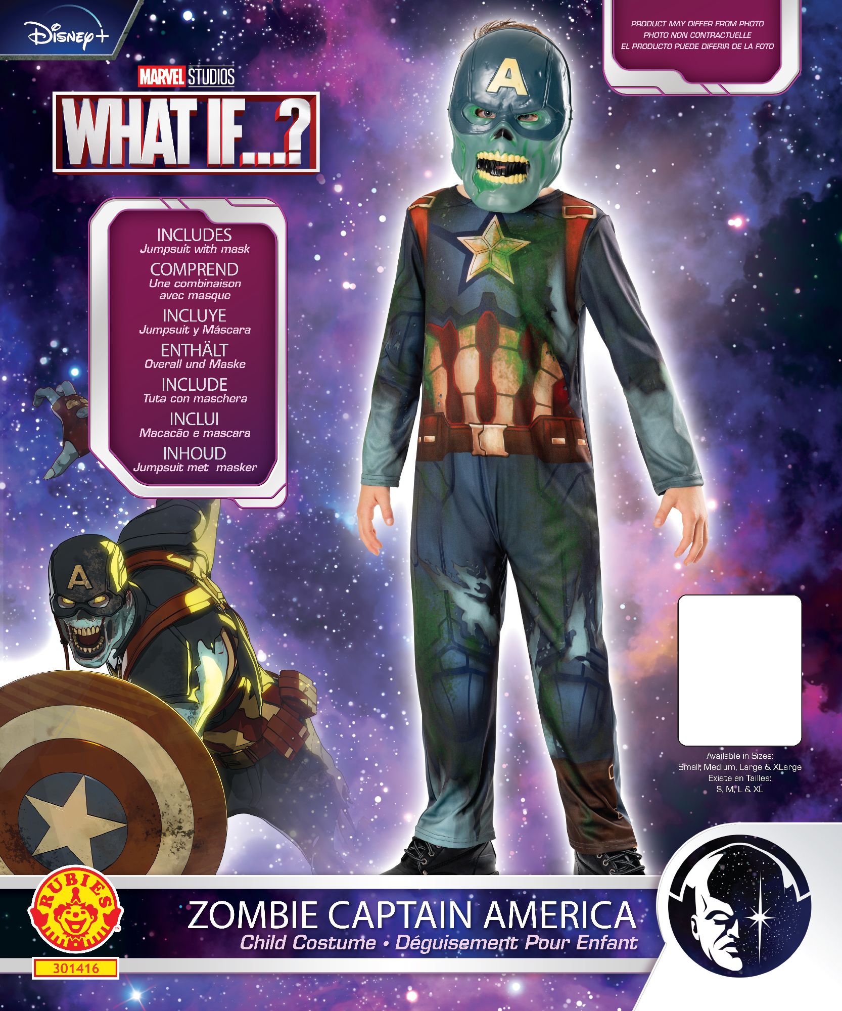 rubie-s-captain-america-zombie-kost-m-mit-maske image 2