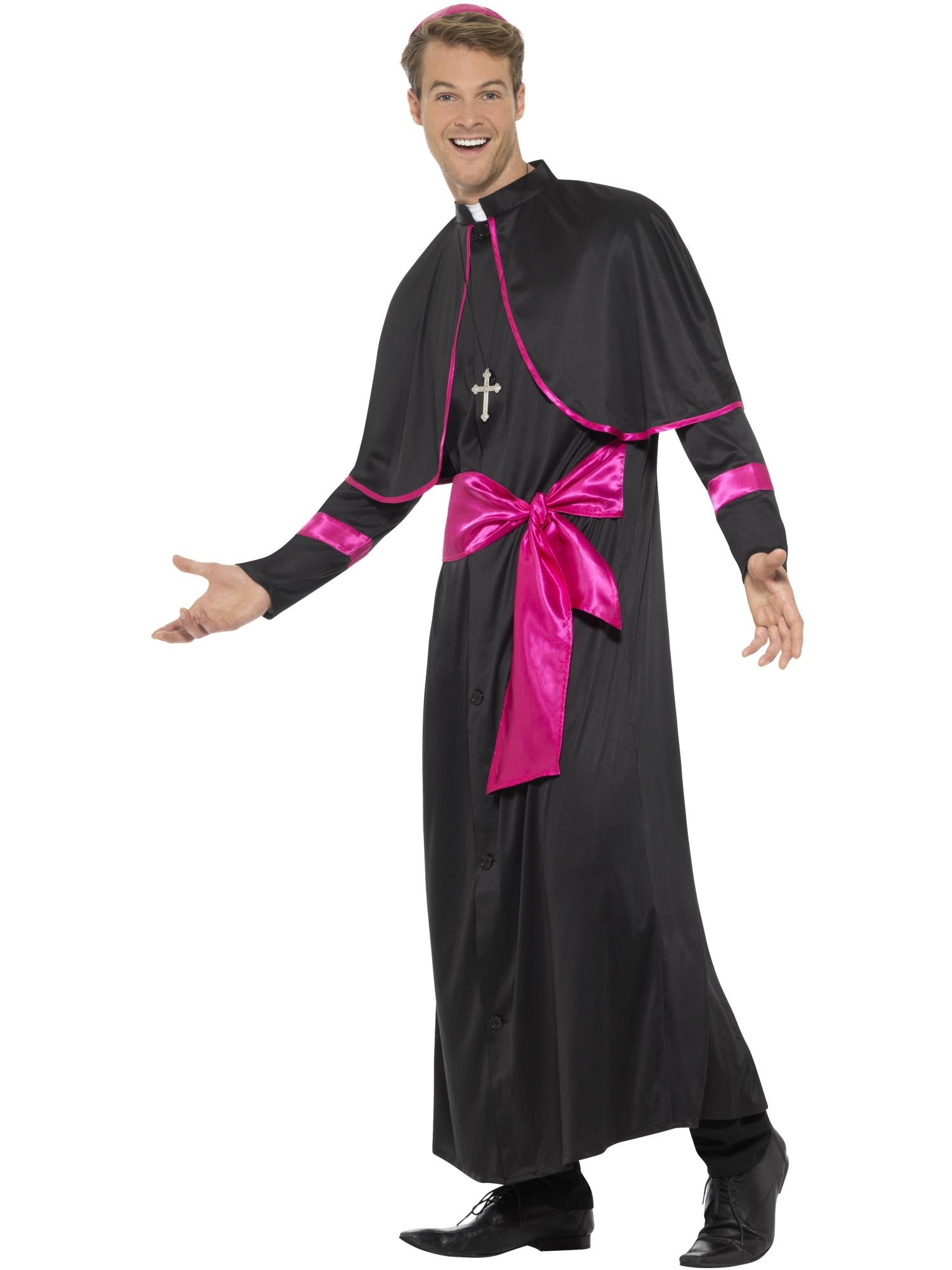 smiffys-fever-cardinal-kost-m-herren-schwarz-mit-hut image 3