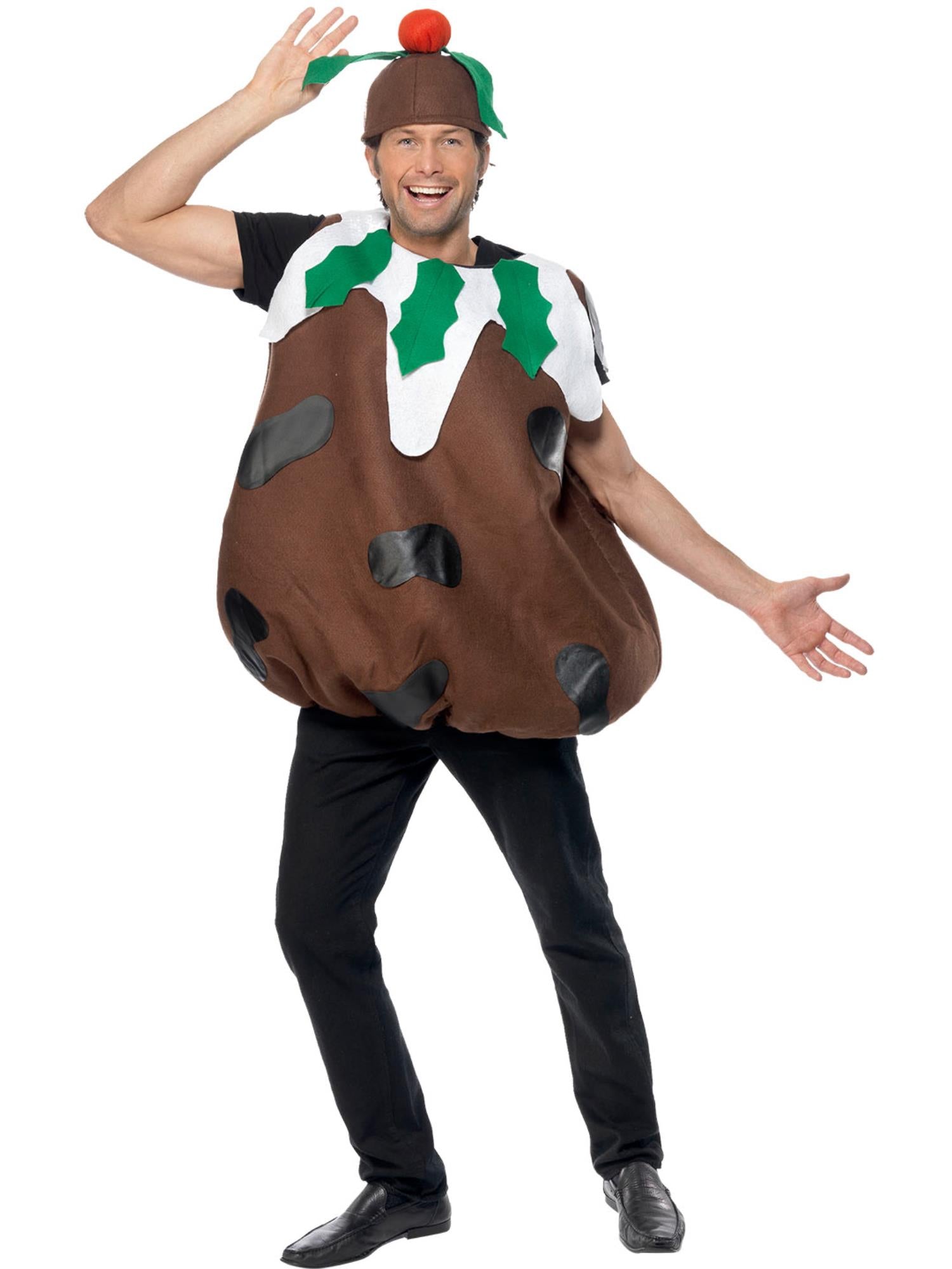 smiffys-fever-christmas-pudding-kost-m-braun-mit-hut image 4