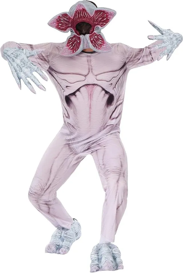 rubie-s-deluxe-stranger-things-demogorgon-herrenkostuem-overall-maske image 1