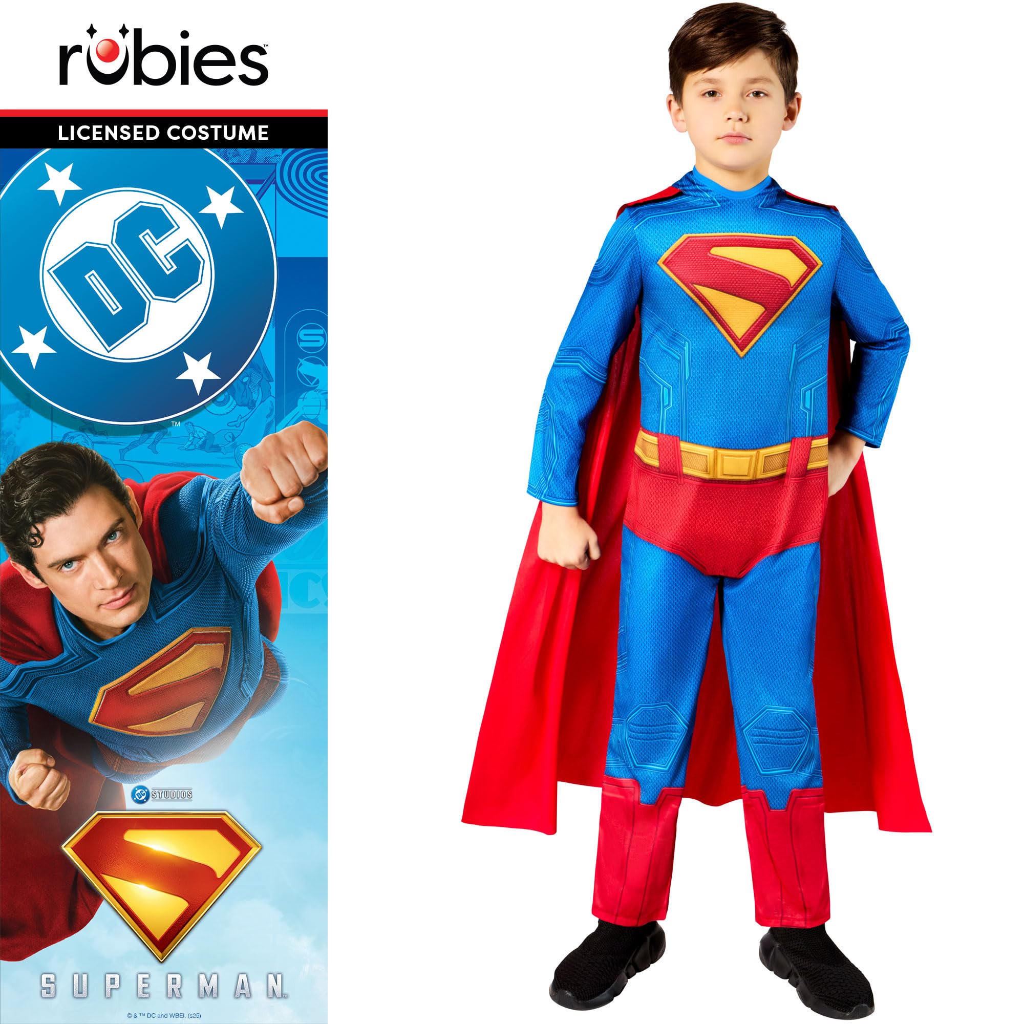 rubie-s-deluxe-dc-superman-kost-m-kinder-7-8-jahre image 5