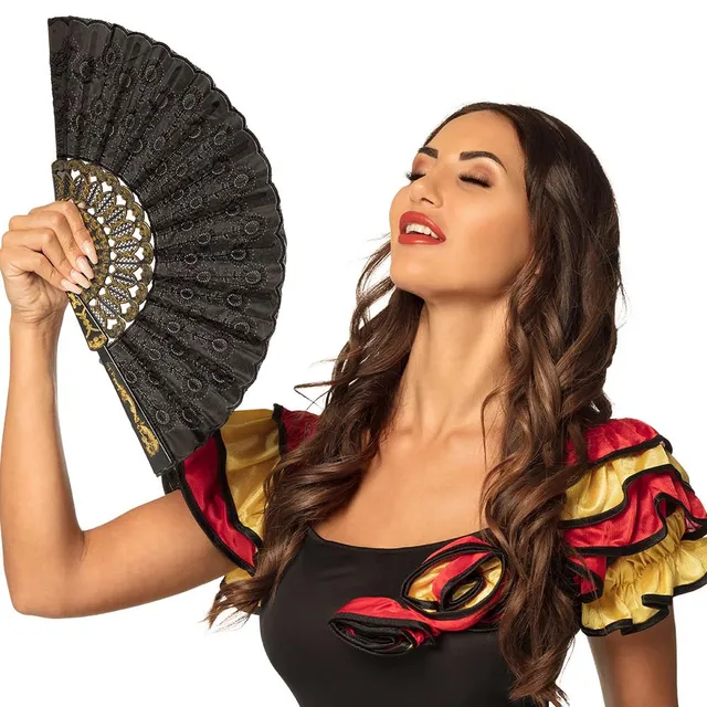 boland-accessories-f-cher-granada-schwarz-stoff-25-cm-20er image 1
