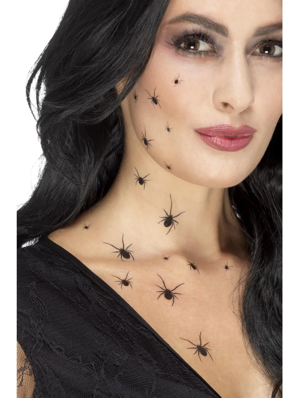 smiffys-makeup-fx-spinnen-tattoos-schwarz-32-st-ck image 1