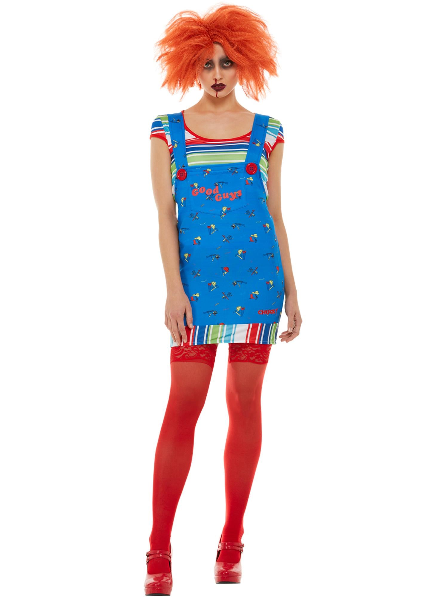 smiffys-fever-chucky-kost-m-blau-damen-mit-kleid-gr-l image 4