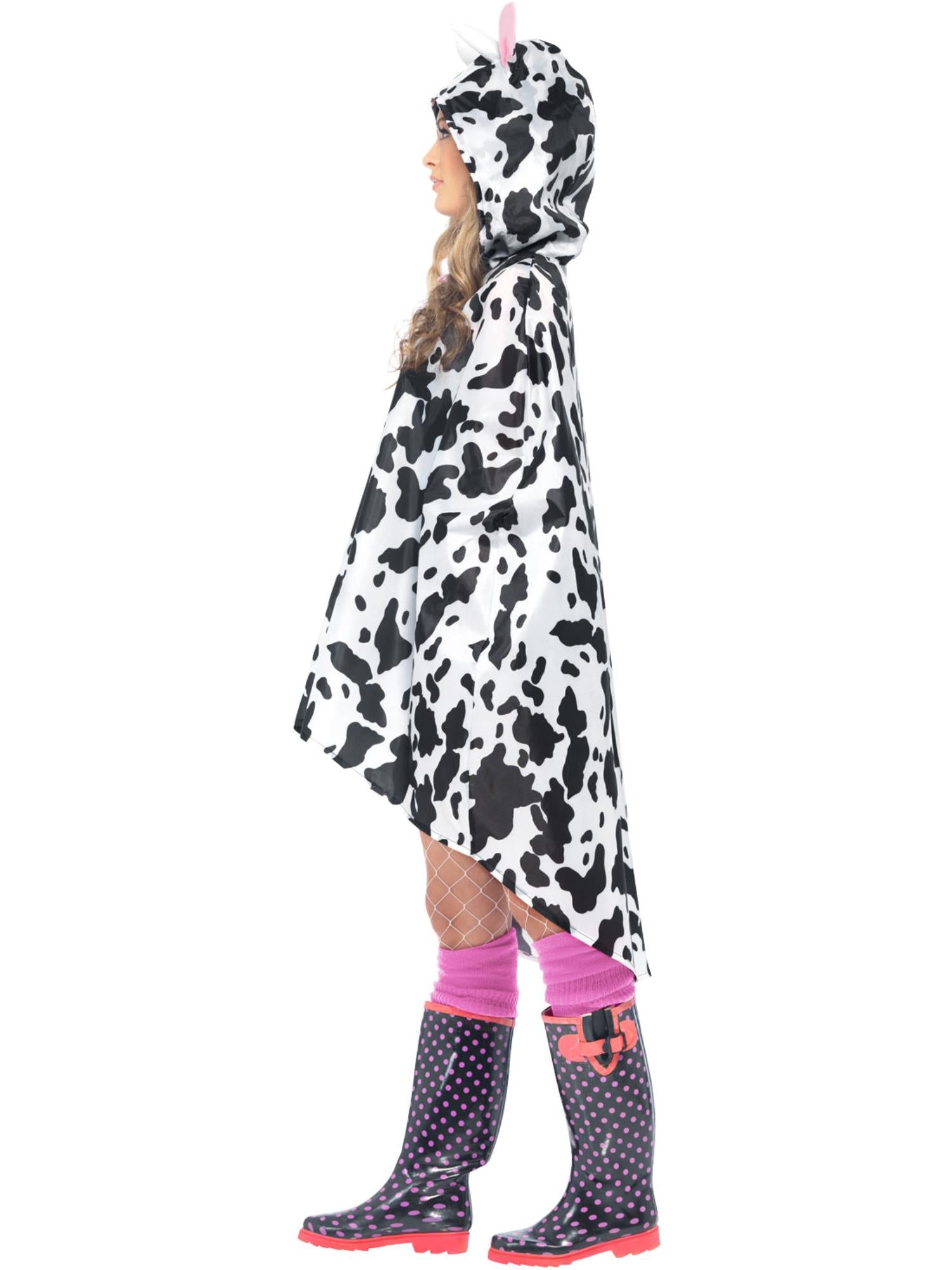 smiffys-fever-cow-party-poncho-kuhkost-m-schwarz-wei image 3