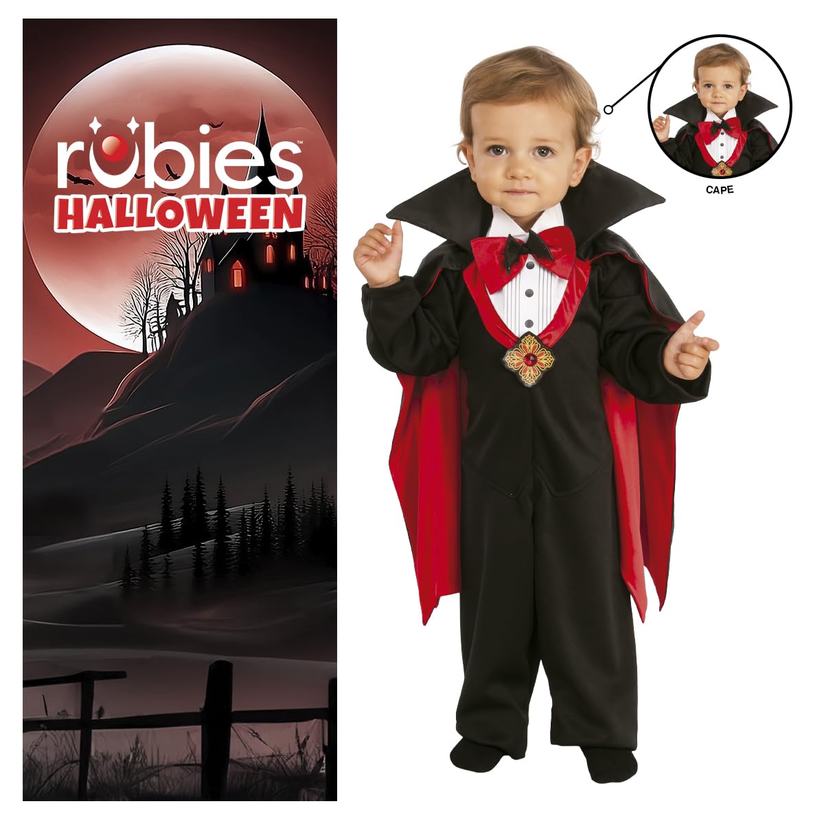 rubie-s-deluxe-draculin-baby-kost-m-mit-umhang-fliege image 4