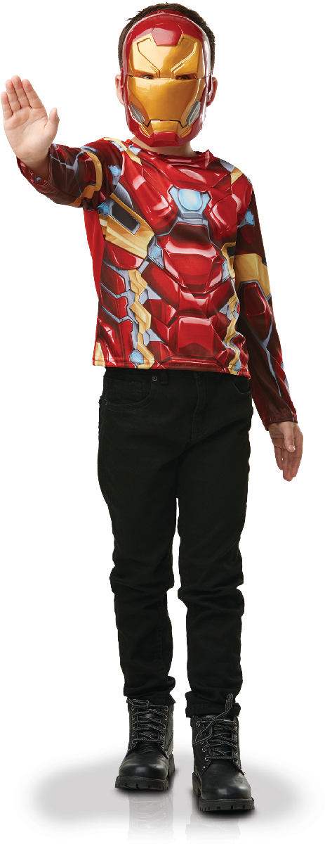 rubies-iron-man-kost-m-set-klassisch-mit-maske image 1