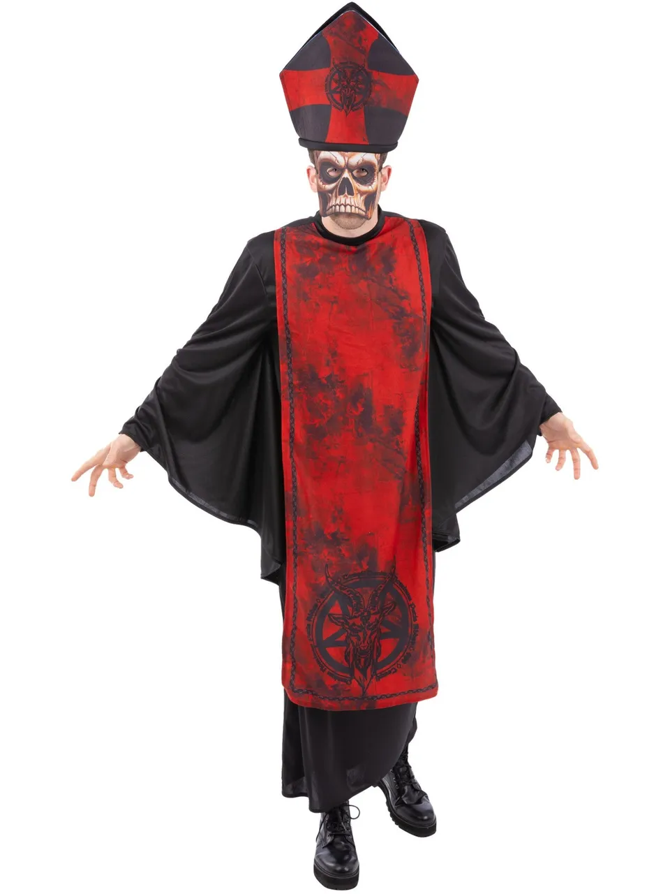 smiffys-fever-cardinal-sin-kost-m-herren-schwarz-rot-m-l image 1