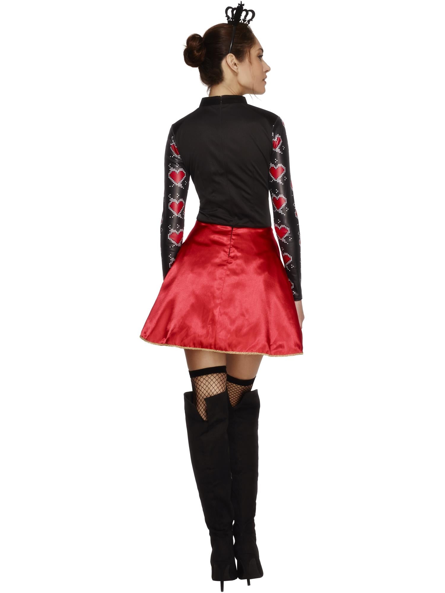 fever-queen-of-hearts-kost-m-damen-kleid-schwarz-gr-m image 2