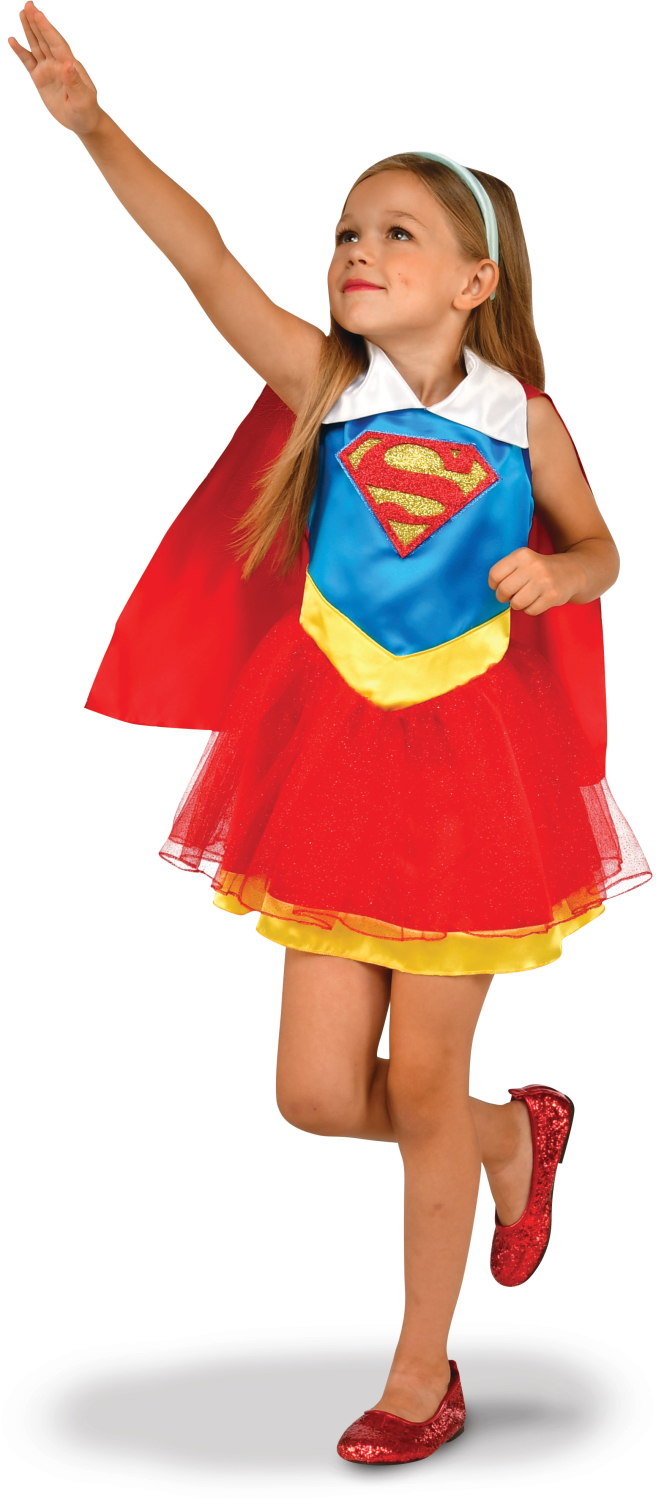 rubie-s-supergirl-tutu-kleid-mit-cape-und-haarband image 1