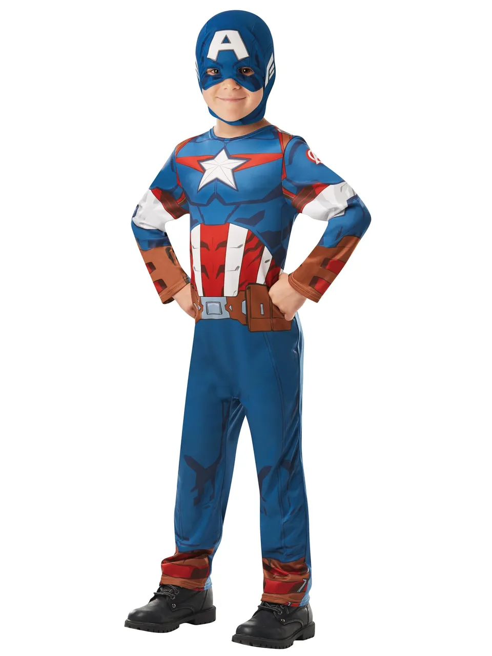 rubie-s-deluxe-captain-america-kinderkost-m-7-8-jahre image 1