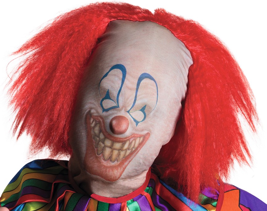 rubies-clown-haube-maske-mit-per-cke-haubenmaske image 2