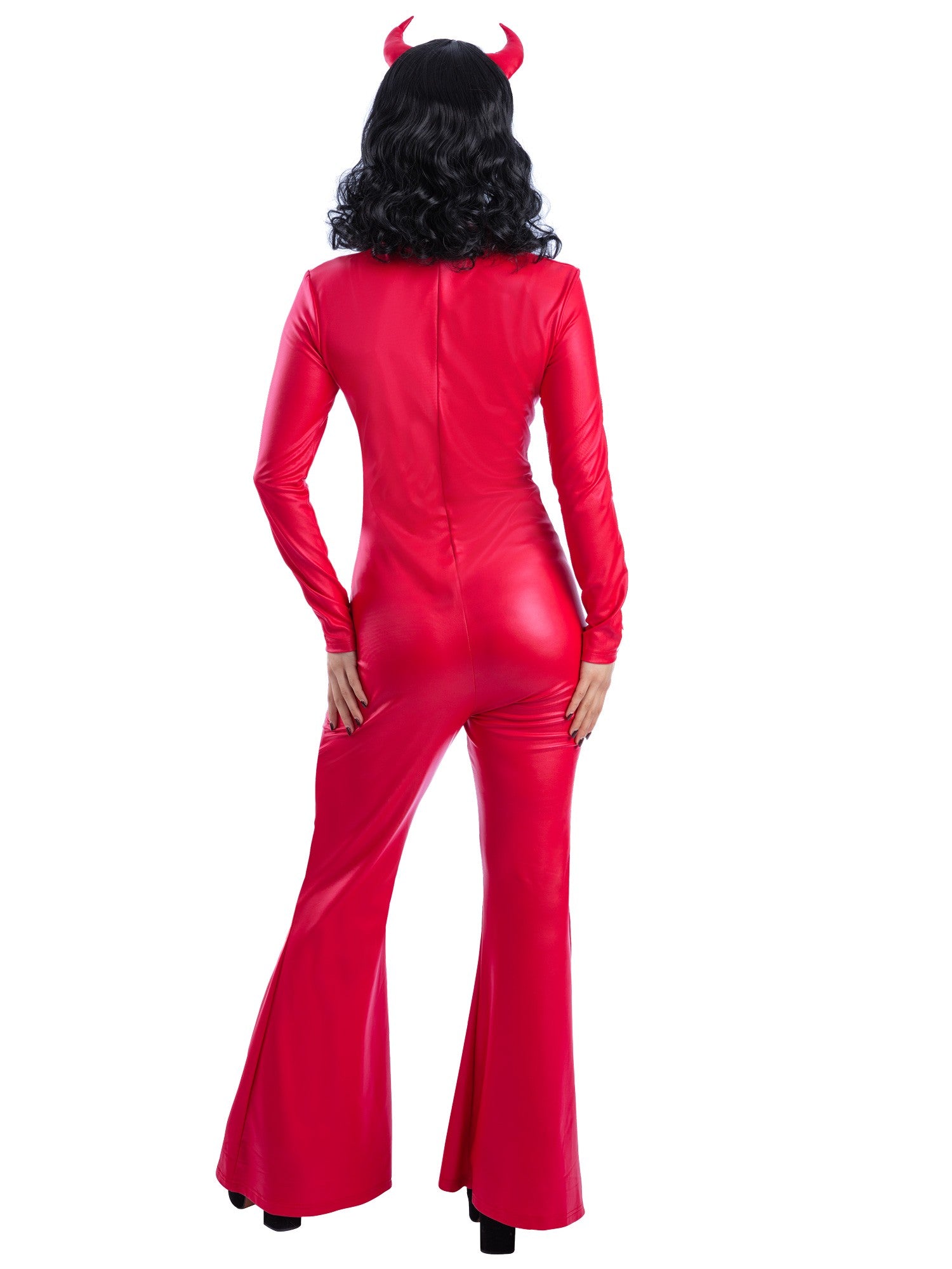 fever-devil-skeleton-kost-m-damen-rot-jumpsuit-s image 2