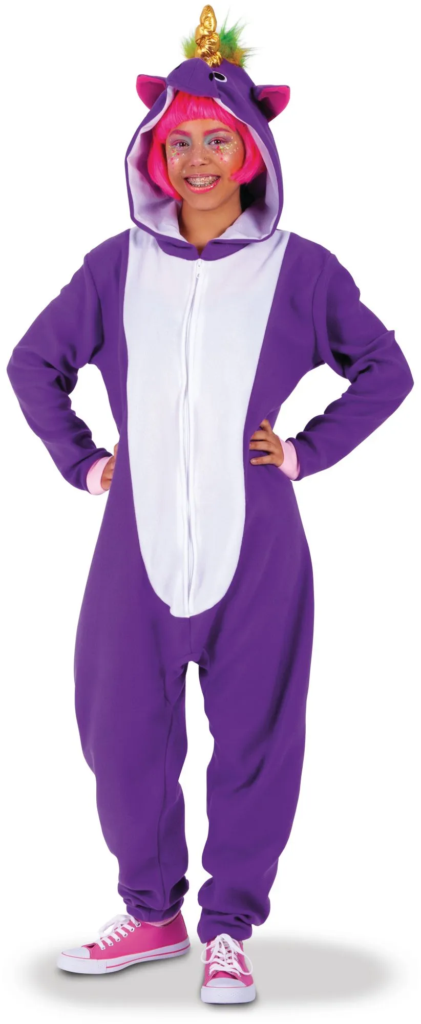 rubies-d-guisements-einhorn-pyjama-kost-m-std-mit-kapuze image 1