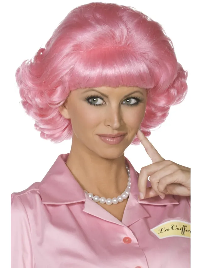 smiffys-fever-grease-frenchy-per-cke-pink-kurz-damen image 1