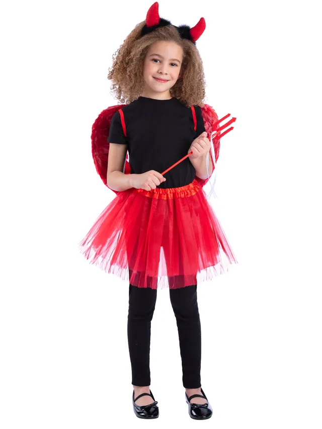 rubies-diablesse-tutu-kost-m-kinder-rot-schwarz-5-8-jahre image 1