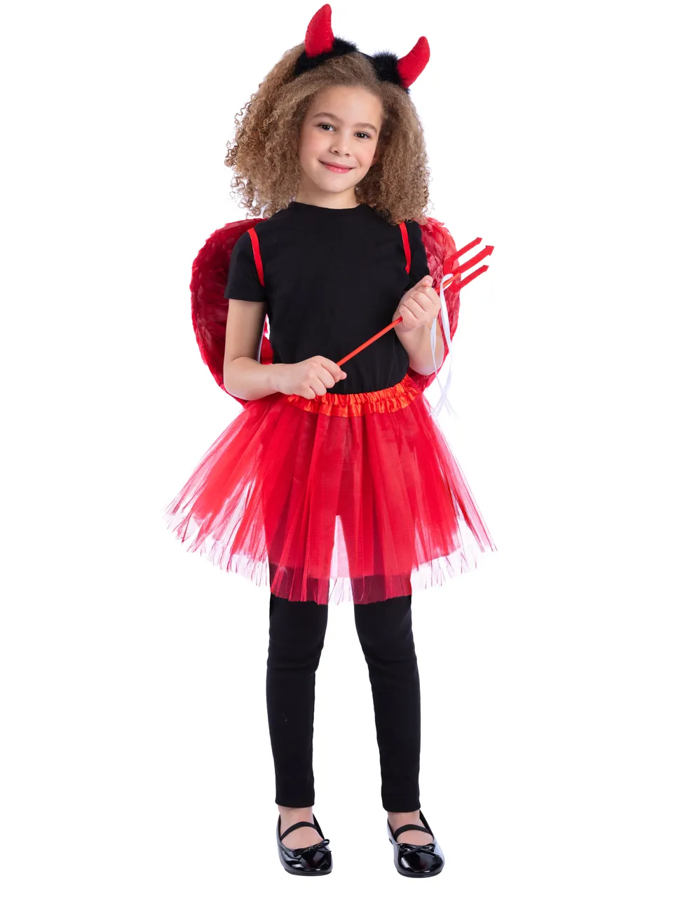 rubies-diablesse-tutu-kost-m-kinder-rot-schwarz-5-8-jahre image 1