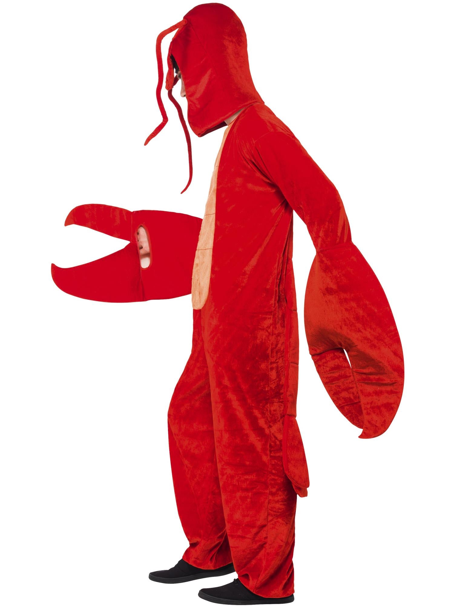 smiffys-fever-lobster-hummer-kost-m-rot-overall-mit-kapuze image 3