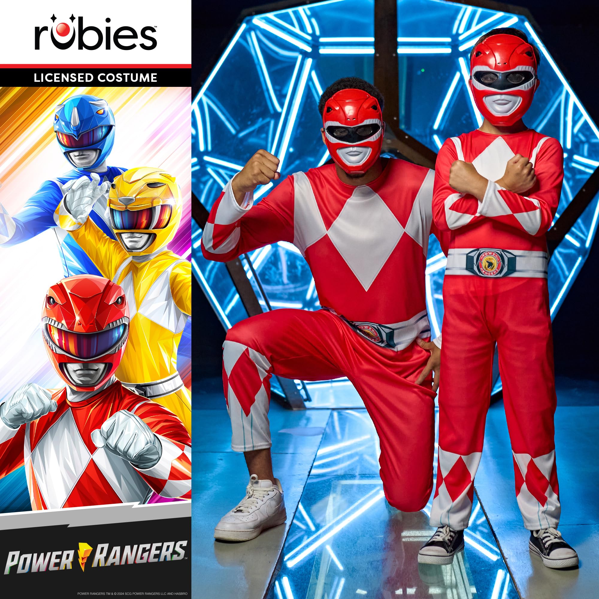 rubie-s-deluxe-power-rangers-red-ranger-kost-m-s-erwachsene image 5