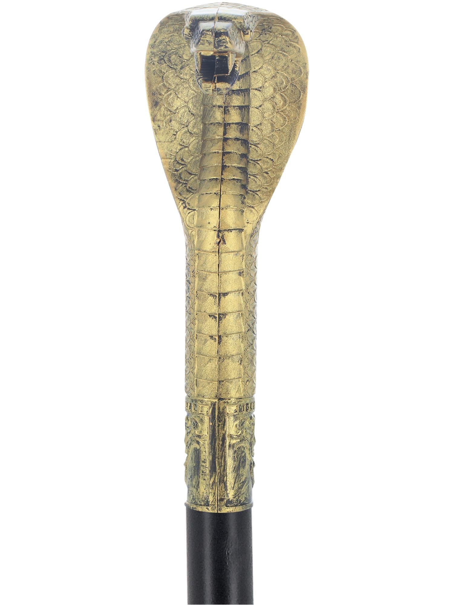 smiffys-fever-voodoo-stock-schwarz-gold-mit-schlange image 2