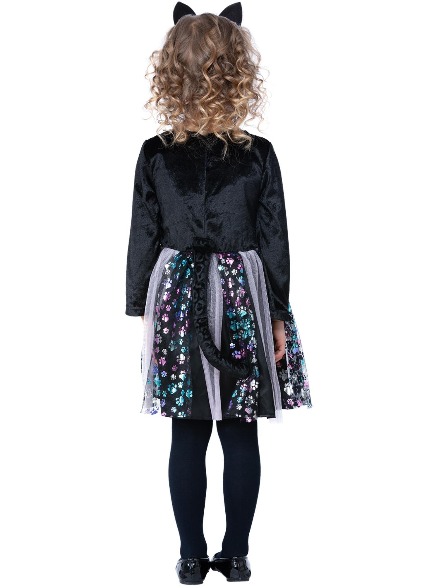 smiffys-fever-katze-kost-m-kleid-schwarz-gr-s-4-6-jahre image 2