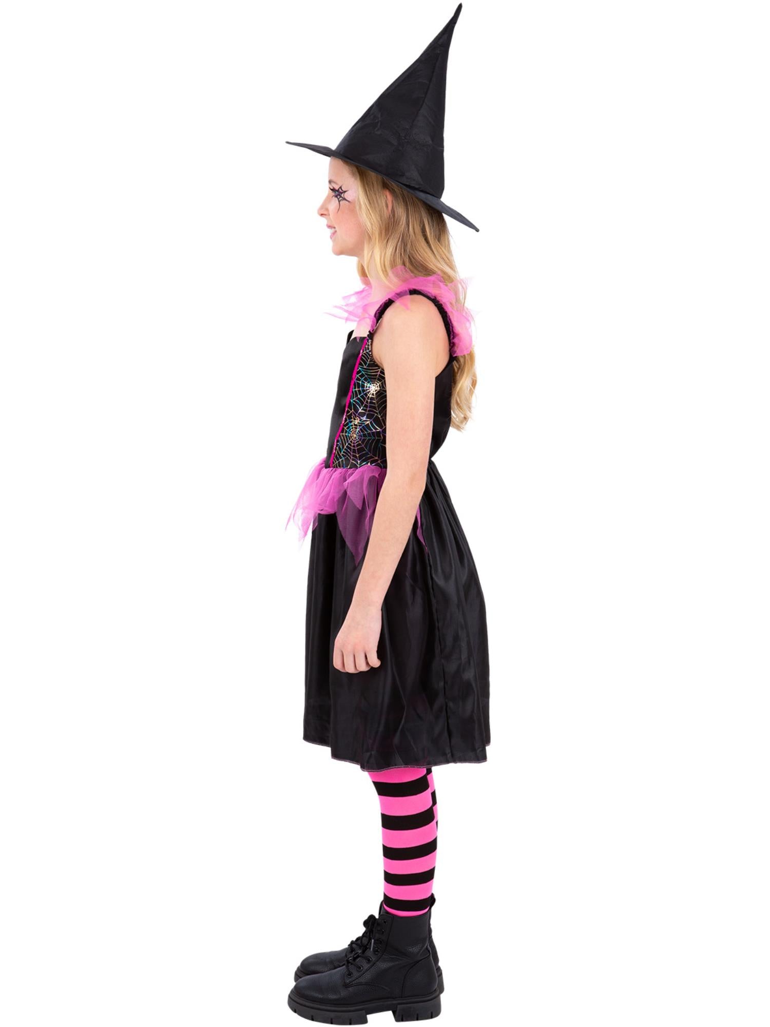 smiffys-fever-rainbow-hexe-kost-m-schwarz-7-9-jahre image 3