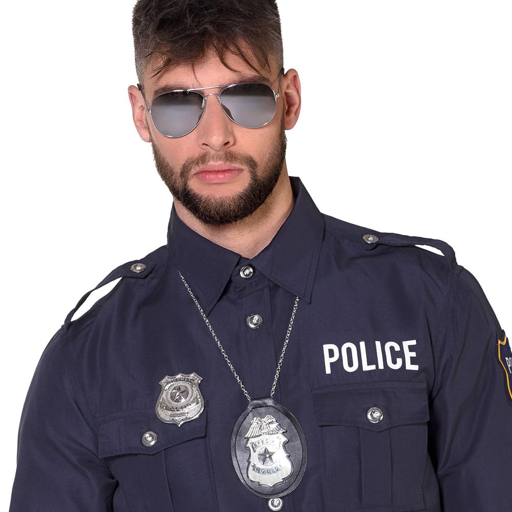 boland-01417-polizei-set-3-teilig-special-police-silber image 6