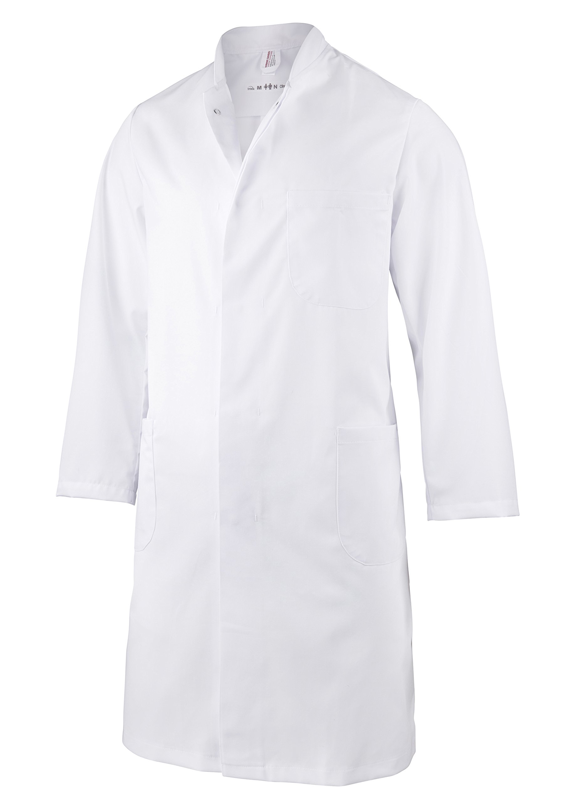 clinotest-personal-laborkittel-wei-arztjacke-langarm image 1