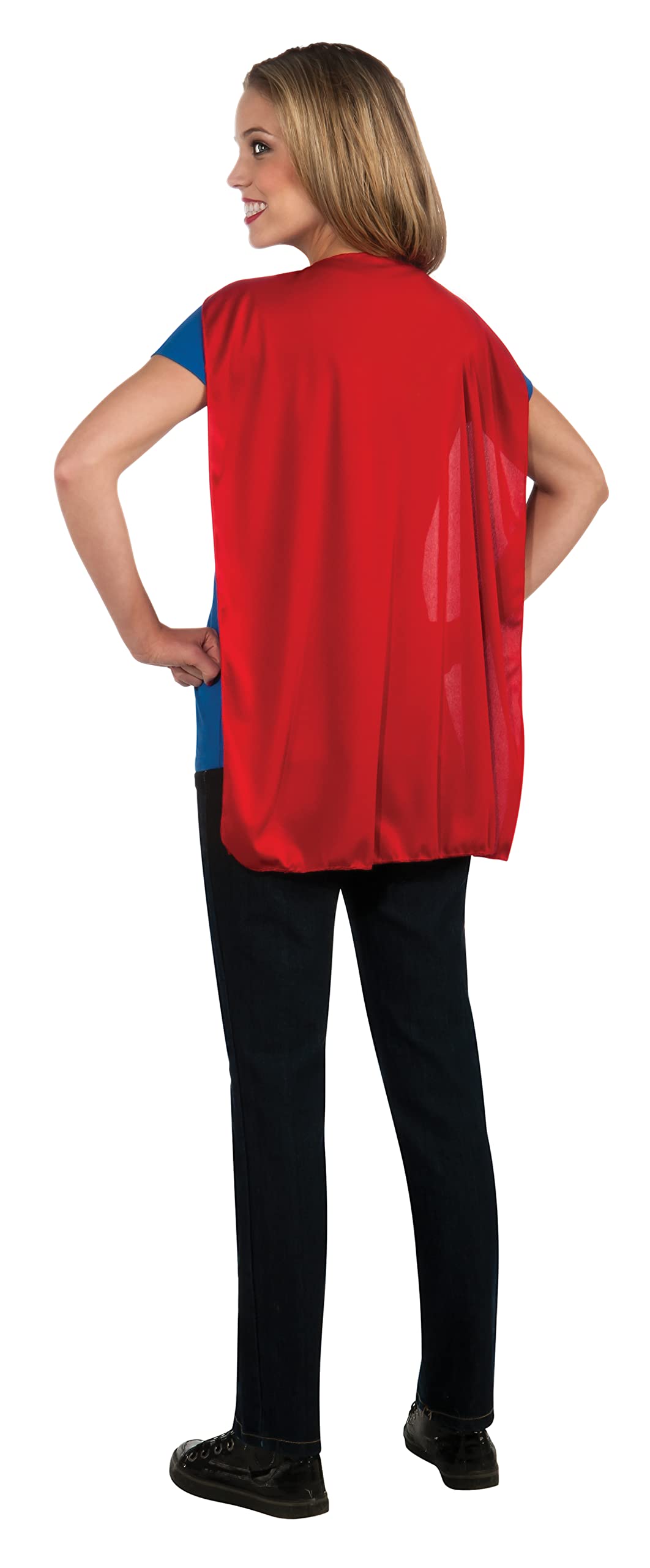 rubie-s-deluxe-supergirl-t-shirt-kost-m-damen-s-mit-cape image 3