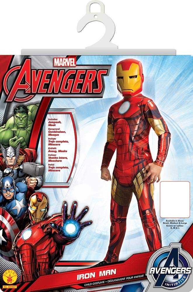 rubie-s-deluxe-avengers-iron-man-kost-m-7-8-jahre-overall-maske image 5