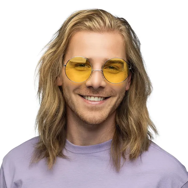 boland-hippie-partybrille-xl-gelb-spa-brille-erwachsene-festival image 1