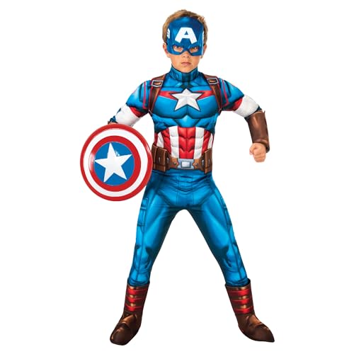 rubie-s-deluxe-captain-america-kost-m-kinder-5-6-jahre-marvel image 6