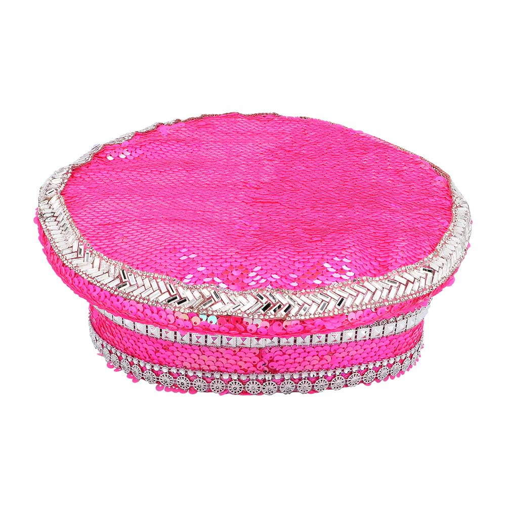 boland-33035-burning-man-schirmm-tze-cap-pink-pailletten image 5