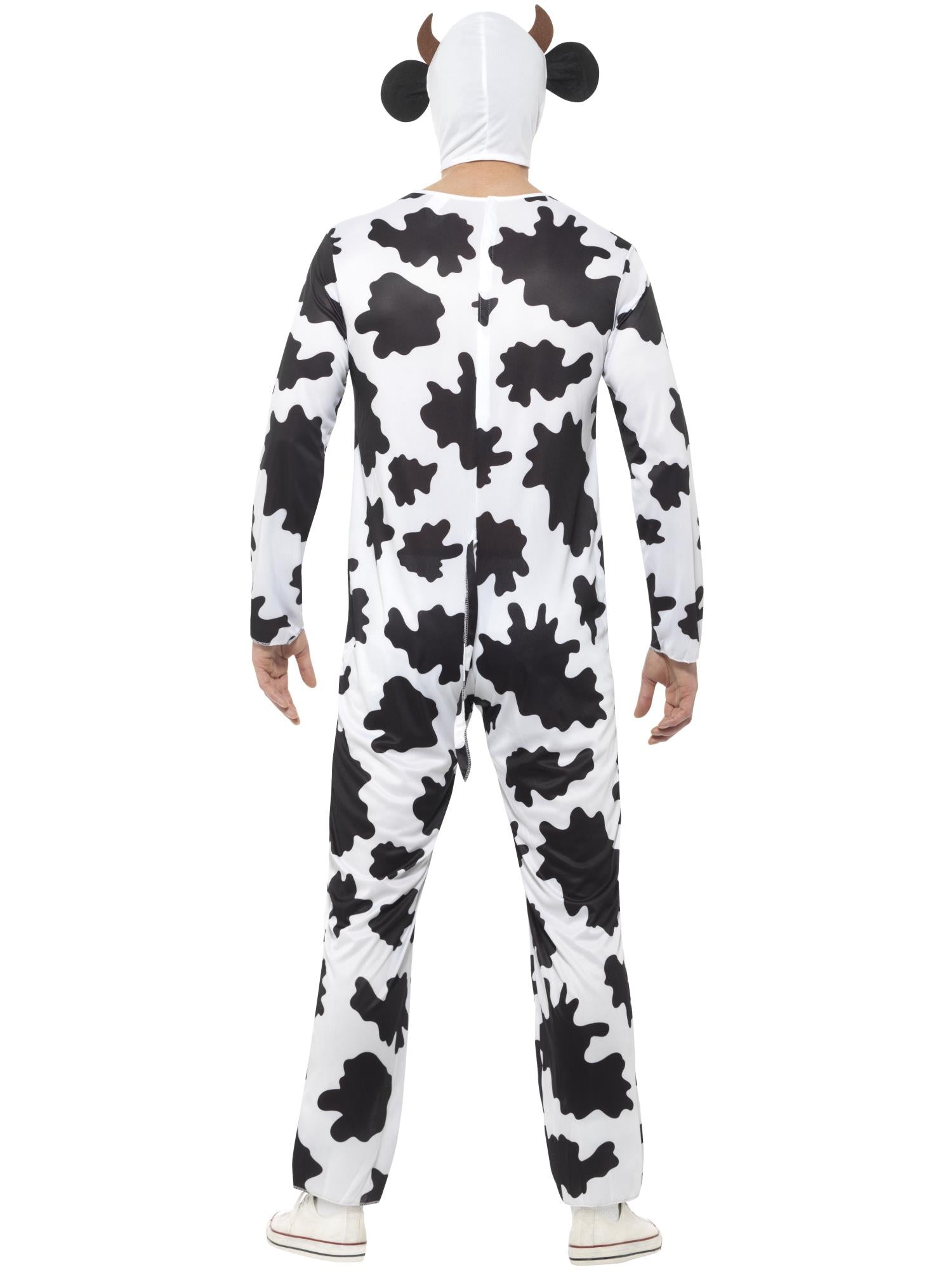 smiffys-fever-kuh-kost-m-jumpsuit-schwarz-wei-mit-euter image 2