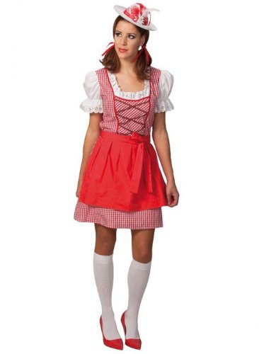rubie-s-deluxe-dirndl-3548-kost-m-gr-50-rot-oktoberfest image 6